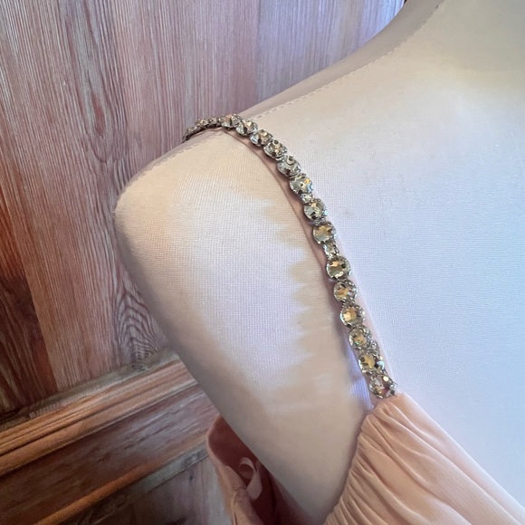 NWTLux Chiffon Beaded Straps Flowy Dress - Picture 5 of 16